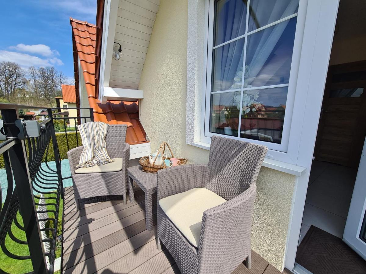 Apartamenty "La Villa" Z Klimatyzacja, Ogrodem, Parkingiem, Blisko Centrum Kudowa Zdroj Luaran gambar